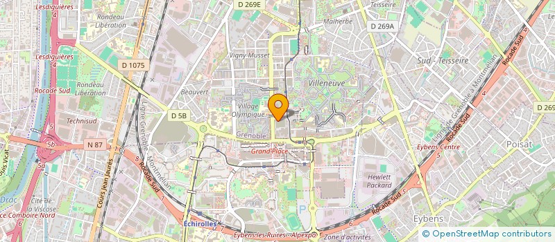 localisation de l'entreprise SOC D EXPLOIT HOTELIERE CLINIQUE DU MAIL à GRENOBLE