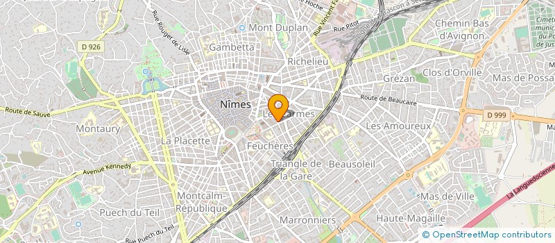localisation de l'entreprise SOC D EXPLOIT IMPRIMERIE PUB SUD à NIMES