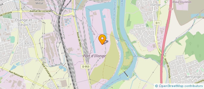 localisation de l'entreprise SOC D'EXPLOIT SOUS-PRODUITS SIDERURGIQUE  UCKANGE