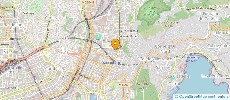 localisation de l'entreprise SOC D'EXPLOITA. DU GRAND GARAGE CHABRIER à NICE