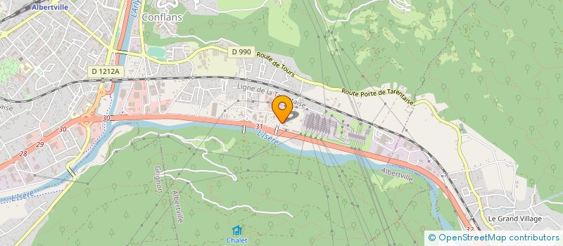 localisation de l'entreprise SOC D'EXPLOITAT DU GARAGE DES 4 VALLEES à ALBERTVILLE