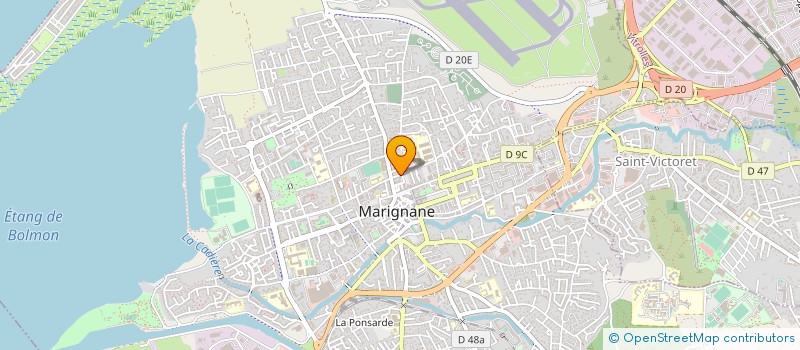localisation de l'entreprise SOC D'EXPLOITATION ALUMINIUM SERVICE  MARIGNANE