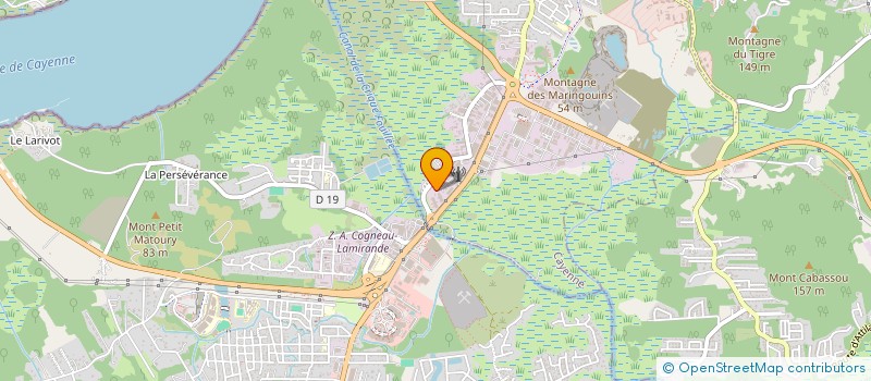 localisation de l'entreprise SOC D'EXPLOITATION BV GUYANE  CAYENNE