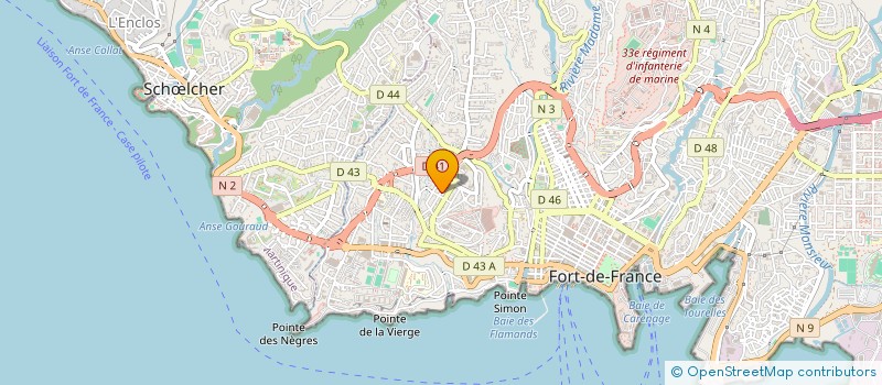 localisation de l'entreprise SOC D'EXPLOITATION CHALMESSIN à FORT-DE-FRANCE