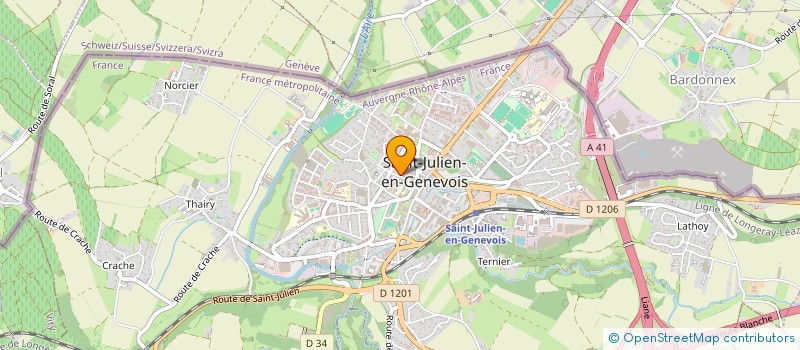 localisation de l'entreprise SOC D'EXPLOITATION CHAUSSURES SALEVIA à SAINT-JULIEN-EN-GENEVOIS