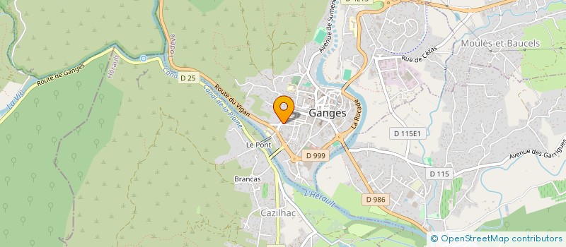 localisation de l'entreprise SOC D'EXPLOITATION CLINIQUE SAINT LOUIS à GANGES