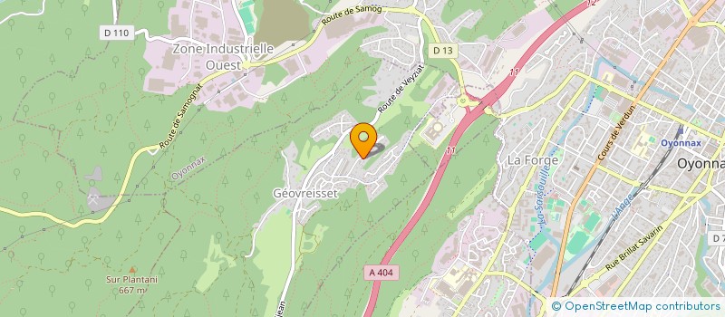 localisation de l'entreprise SOC D'EXPLOITATION DE L'ENTREPRISE BUNOD à GEOVREISSET