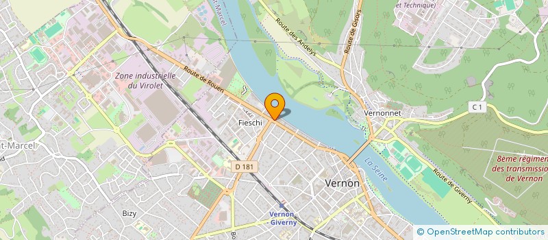 localisation de l'entreprise SOC D EXPLOITATION DE L HOTEL DE FRANCE  VERNON