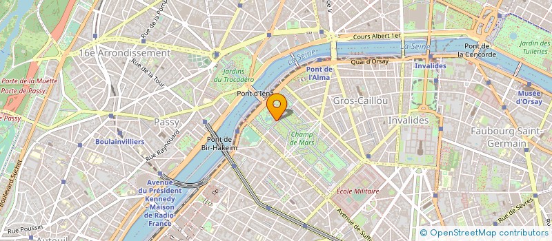 localisation de l'entreprise SOC D' EXPLOITATION DE LA TOUR EIFFEL à PARIS