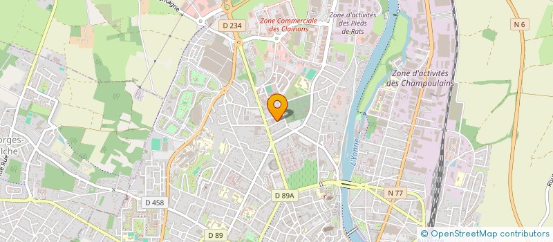 localisation de l'entreprise SOC D'EXPLOITATION DE RADIO AUXERRE à AUXERRE