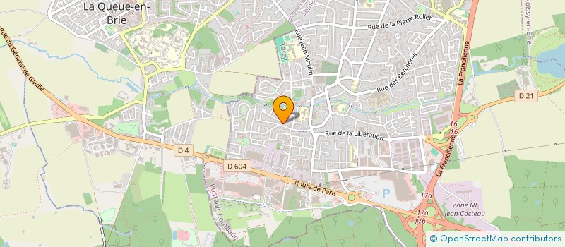 localisation de l'entreprise SOC D'EXPLOITATION DES ETABLISSEMENTS CB à PONTAULT-COMBAULT