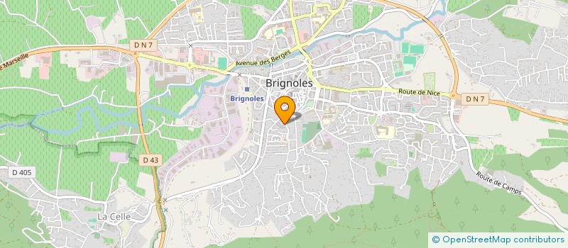 localisation de l'entreprise SOC D'EXPLOITATION DES ETS BELASRI à BRIGNOLES