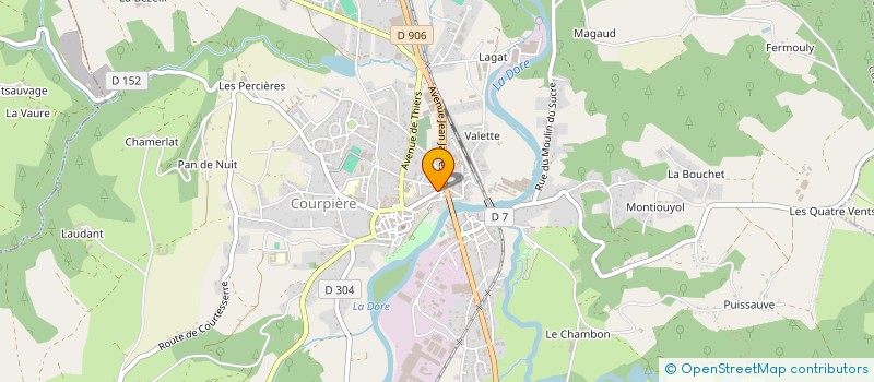 localisation de l'entreprise SOC D EXPLOITATION DES ETS BOREL à COURPIERE