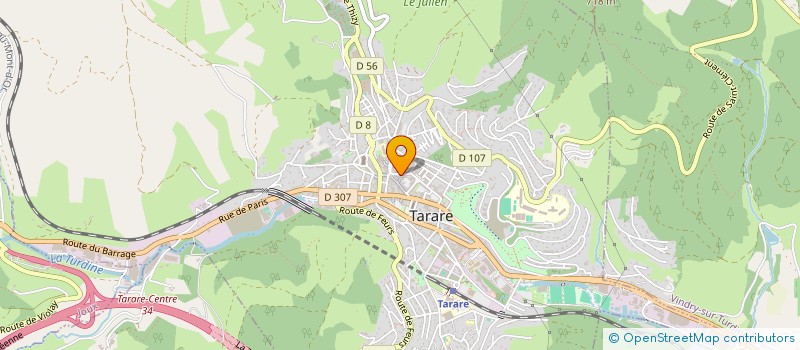 localisation de l'entreprise SOC D'EXPLOITATION DES ETS BRUNAT à TARARE