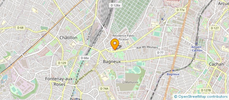 localisation de l'entreprise SOC D'EXPLOITATION DES ETS JEAN HERVEUX à BAGNEUX