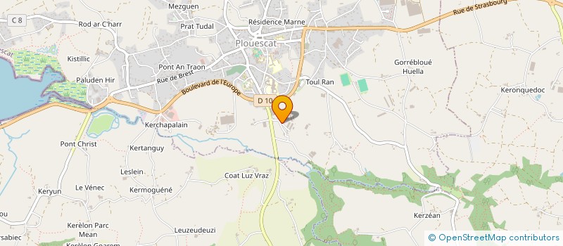 localisation de l'entreprise SOC D'EXPLOITATION DES ETS MACE FRERES  PLOUESCAT