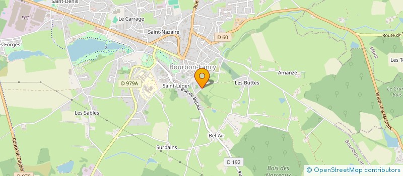 localisation de l'entreprise SOC D EXPLOITATION DES ETS MANZINI  BOURBON-LANCY