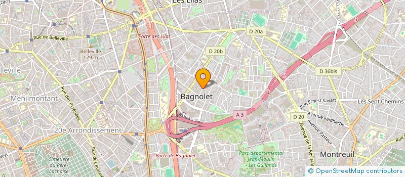 localisation de l'entreprise SOC D EXPLOITATION DES ETS MICHEL MULAR à BAGNOLET
