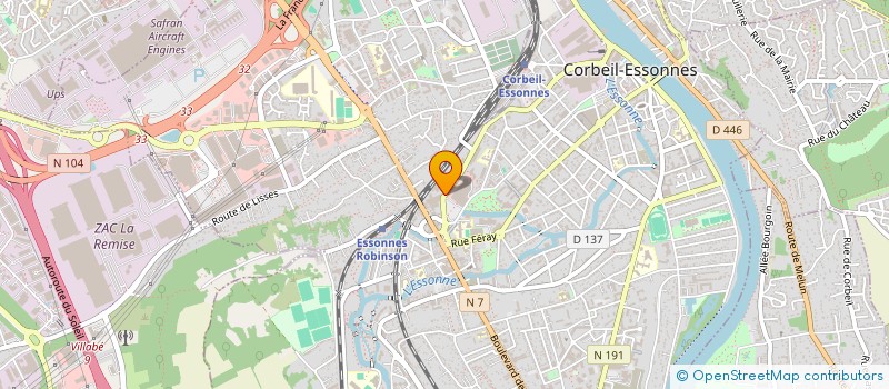 localisation de l'entreprise SOC D'EXPLOITATION DES ETS P F L à CORBEIL-ESSONNES