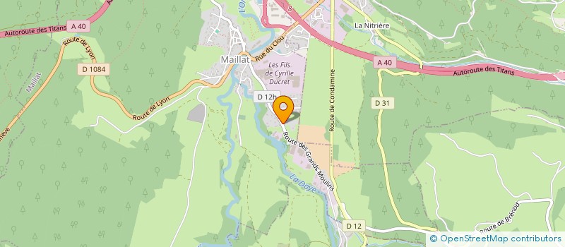 localisation de l'entreprise SOC D EXPLOITATION DES ETS ROBERT SEVE à MAILLAT
