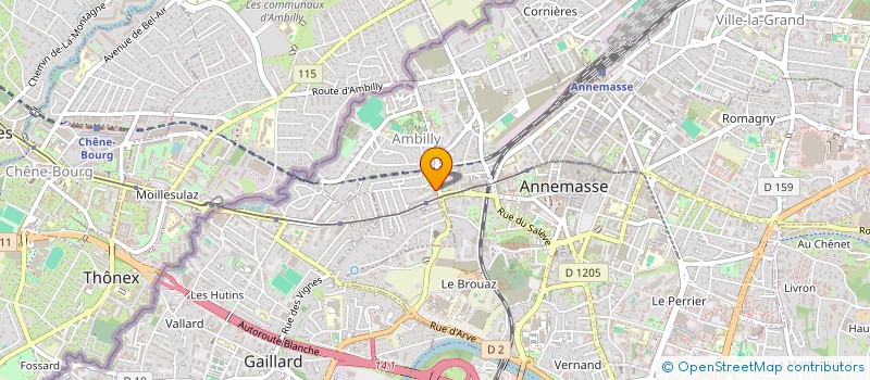 localisation de l'entreprise SOC D'EXPLOITATION DES ETS ROCH à AMBILLY