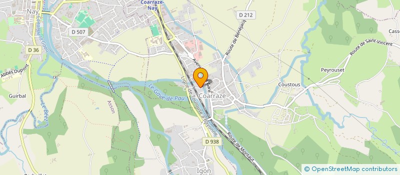 localisation de l'entreprise SOC D'EXPLOITATION DES ETS RODERO  COARRAZE
