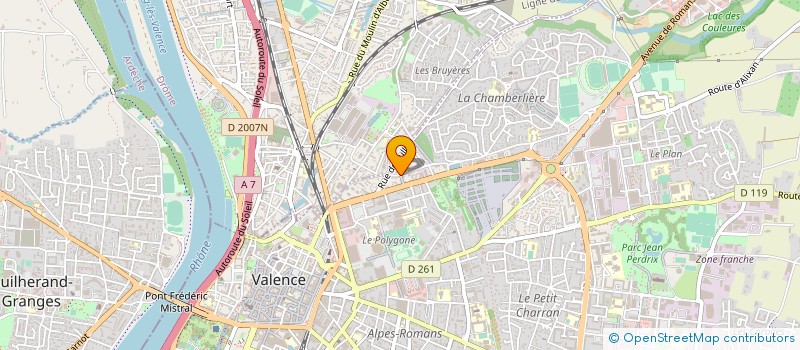 localisation de l'entreprise SOC D EXPLOITATION DES ETS SOVITEX à VALENCE
