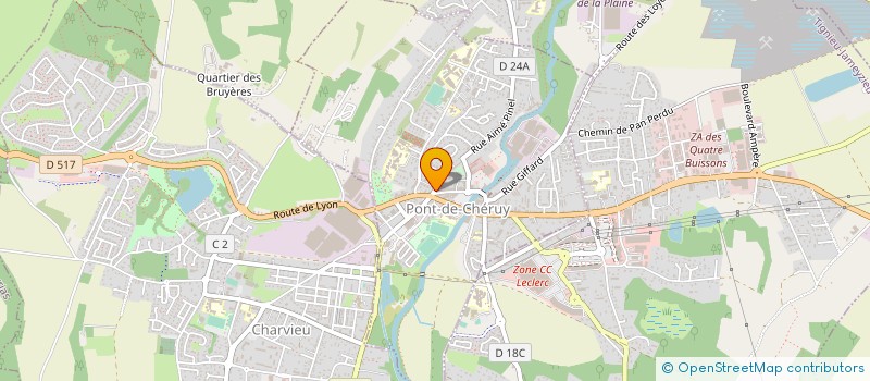 localisation de l'entreprise SOC D'EXPLOITATION DES ETS VILLARD à PONT-DE-CHERUY