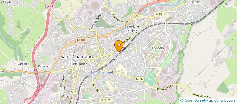 localisation de l'entreprise SOC D EXPLOITATION DES ETS VOYANT à SAINT-CHAMOND