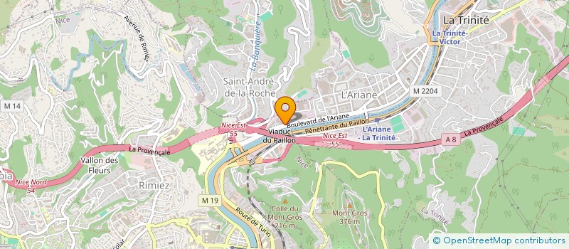 localisation de l'entreprise SOC D'EXPLOITATION DES FOURNILS MODERNES à NICE