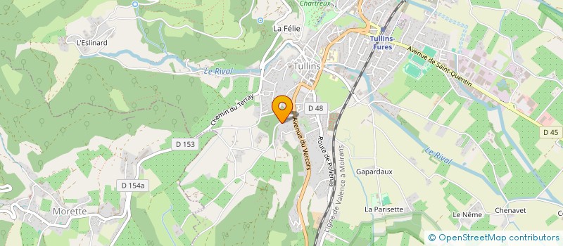 localisation de l'entreprise SOC D'EXPLOITATION DESCHAUD ET FILS à TULLINS