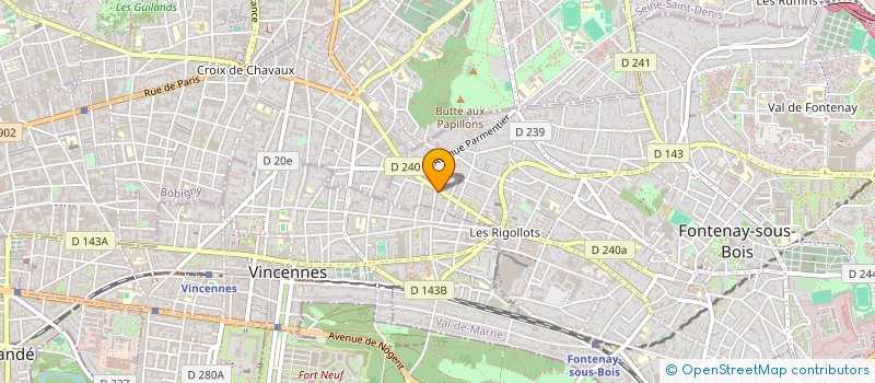 localisation de l'entreprise SOC D EXPLOITATION DU CABINET GALLI  FONTENAY-SOUS-BOIS