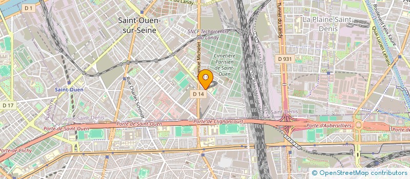 localisation de l'entreprise SOC D'EXPLOITATION DU GARAGE MICHELET à SAINT-OUEN-SUR-SEINE