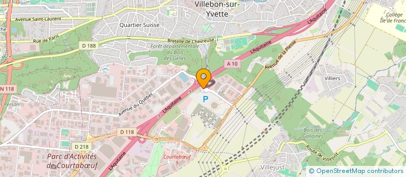 localisation de l'entreprise SOC D'EXPLOITATION DU GRAND DOME à VILLEBON-SUR-YVETTE
