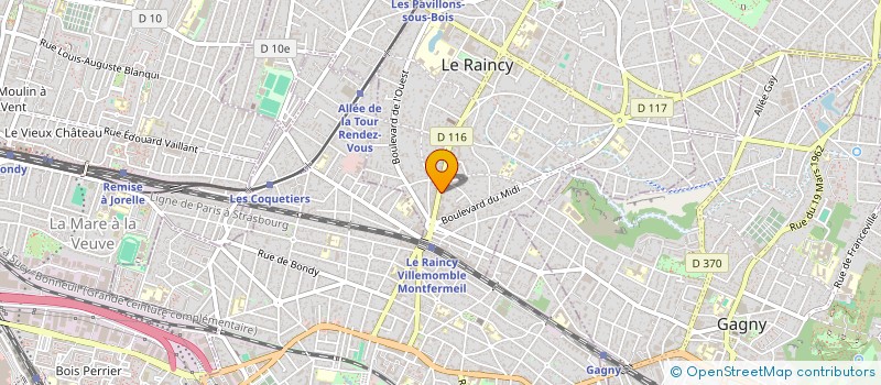 localisation de l'entreprise SOC D EXPLOITATION DU RAINCY à LE RAINCY