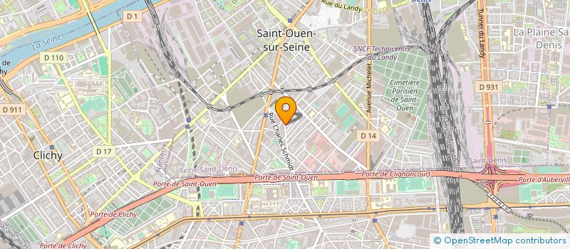 localisation de l'entreprise SOC D'EXPLOITATION ETS CLEMENT COTTUZ à SAINT-OUEN-SUR-SEINE