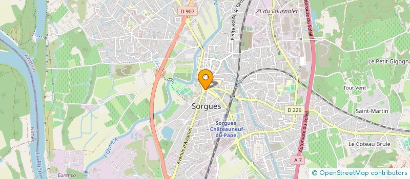 localisation de l'entreprise SOC D EXPLOITATION ETS OPTIQUE CAZENAVE à SORGUES