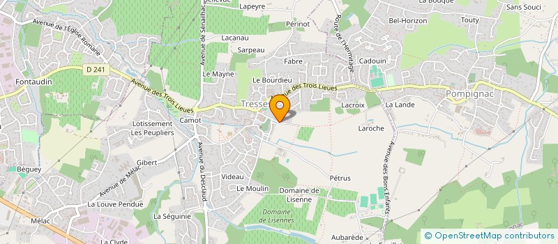 localisation de l'entreprise SOC D EXPLOITATION FERMETURES FOULONNEAU à YVRAC