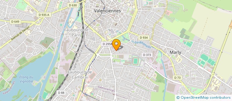 localisation de l'entreprise SOC D'EXPLOITATION HOTELLIERE BAUDOUIN  VALENCIENNES