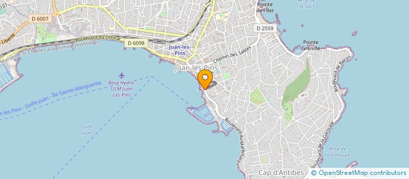 localisation de l'entreprise SOC D EXPLOITATION JUAN RIVIERA  ANTIBES