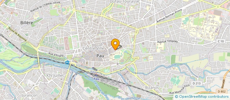 localisation de l'entreprise SOC D EXPLOITATION JUNIORS à PAU