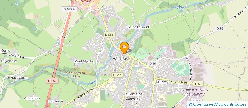 localisation de l'entreprise SOC D'EXPLOITATION MEUBLES DUPUIS  FALAISE