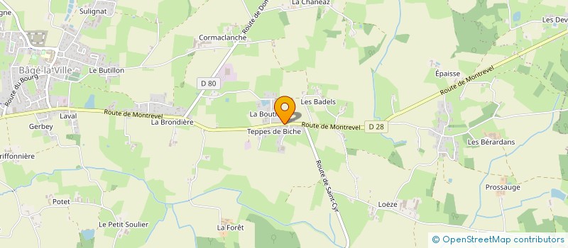localisation de l'entreprise SOC D'EXPLOITATION ROUX ET FILS à BAGE-DOMMARTIN