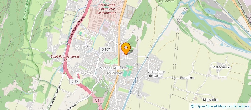 localisation de l'entreprise SOC D'EXPLOITATION SARL AVENIER à VARCES-ALLIERES-ET-RISSET