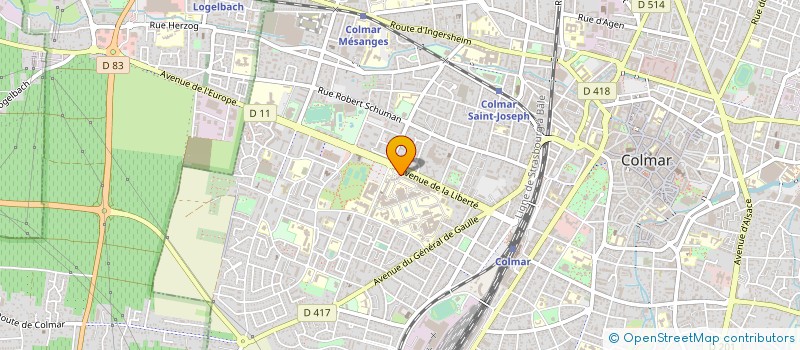 localisation de l'entreprise SOC D'HISTOIRE HOPITAUX CIVILS DE COLMAR  COLMAR