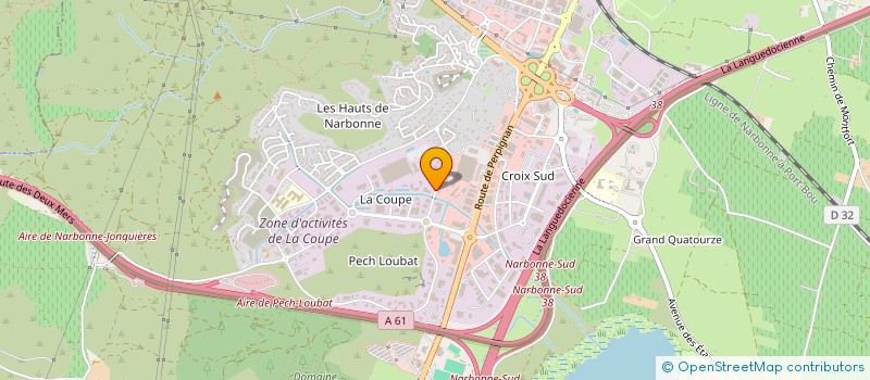 localisation de l'entreprise SOC D IMPRIMERIE EN CONTINU à NARBONNE