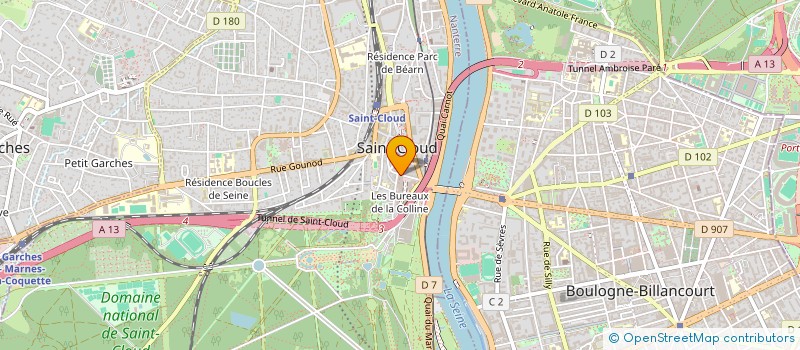 localisation de l'entreprise SOC D INVEST D EXPLOIT TOURISME à SAINT-CLOUD