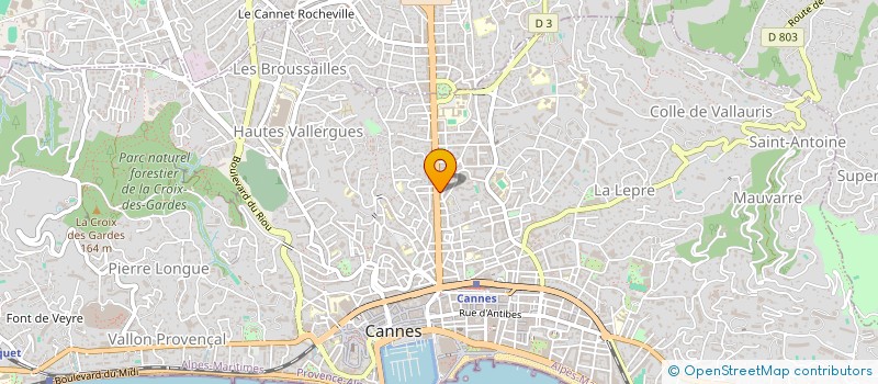 localisation de l'entreprise SOC D'INVESTISSEMENT & COMMERCIALISATION à CANNES
