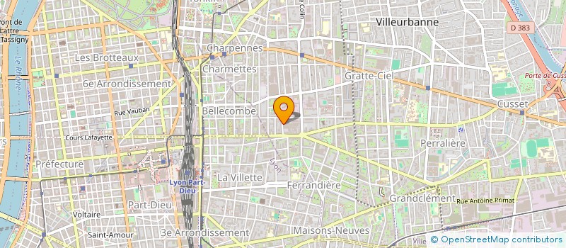 localisation de l'entreprise SOC D'INVESTISSEMENT ET DE GESTION à VILLEURBANNE