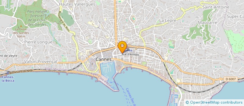 localisation de l'entreprise SOC D'OPTIQUE à CANNES